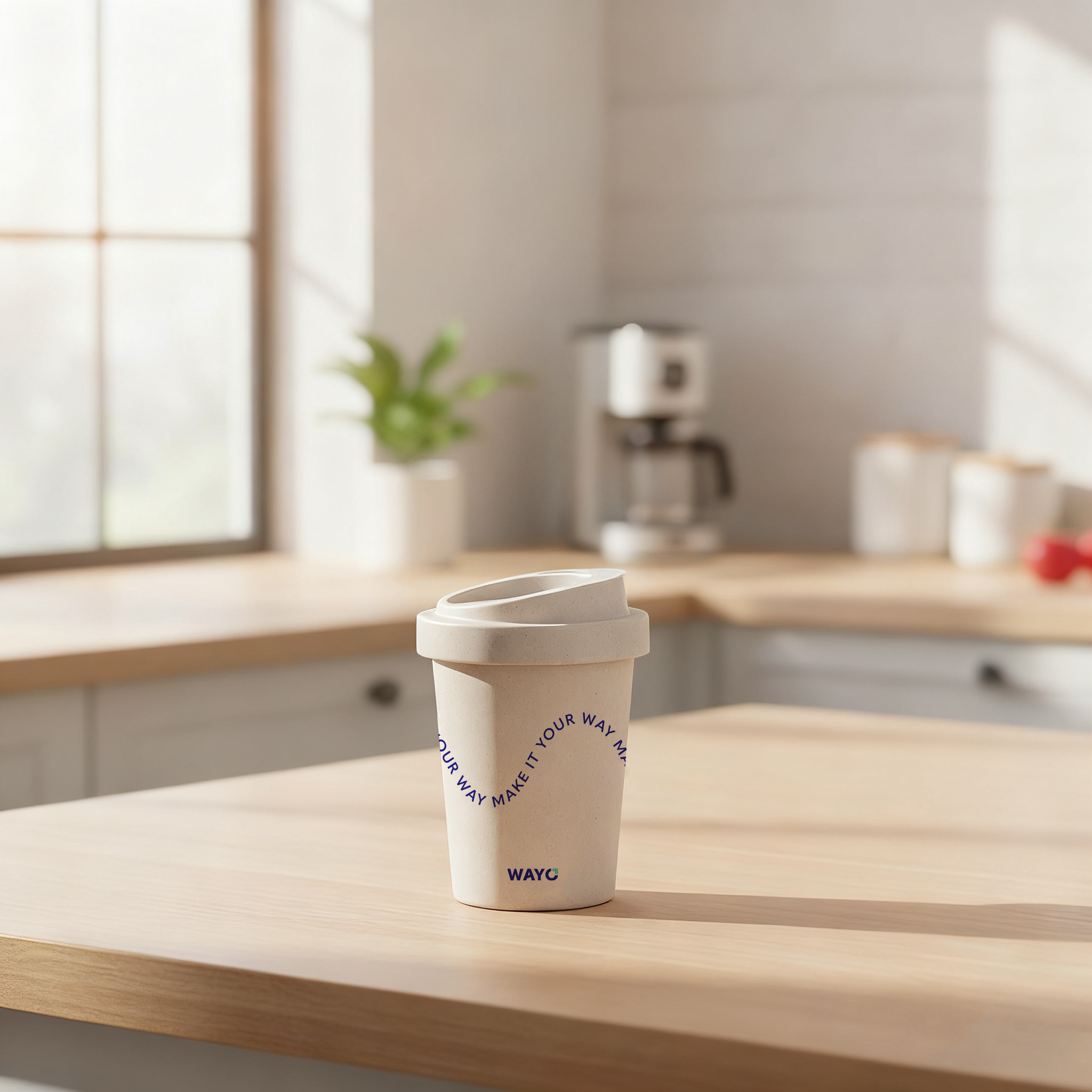 12 oz. Coffee Cup - Recycled Coffee Grounds - Wayo Product Image