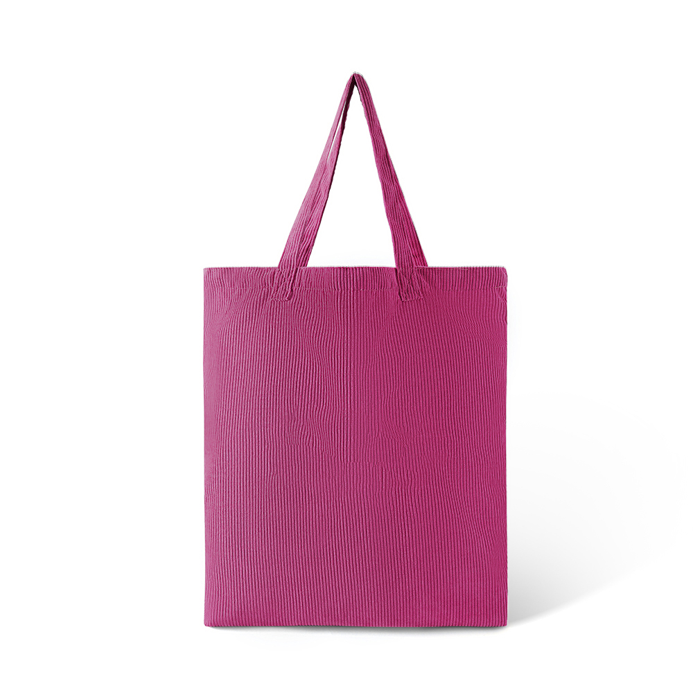 10 oz. 100% Cotton Double-Layer Corduroy Tote - AABT0025-#B5457B-14.jpg