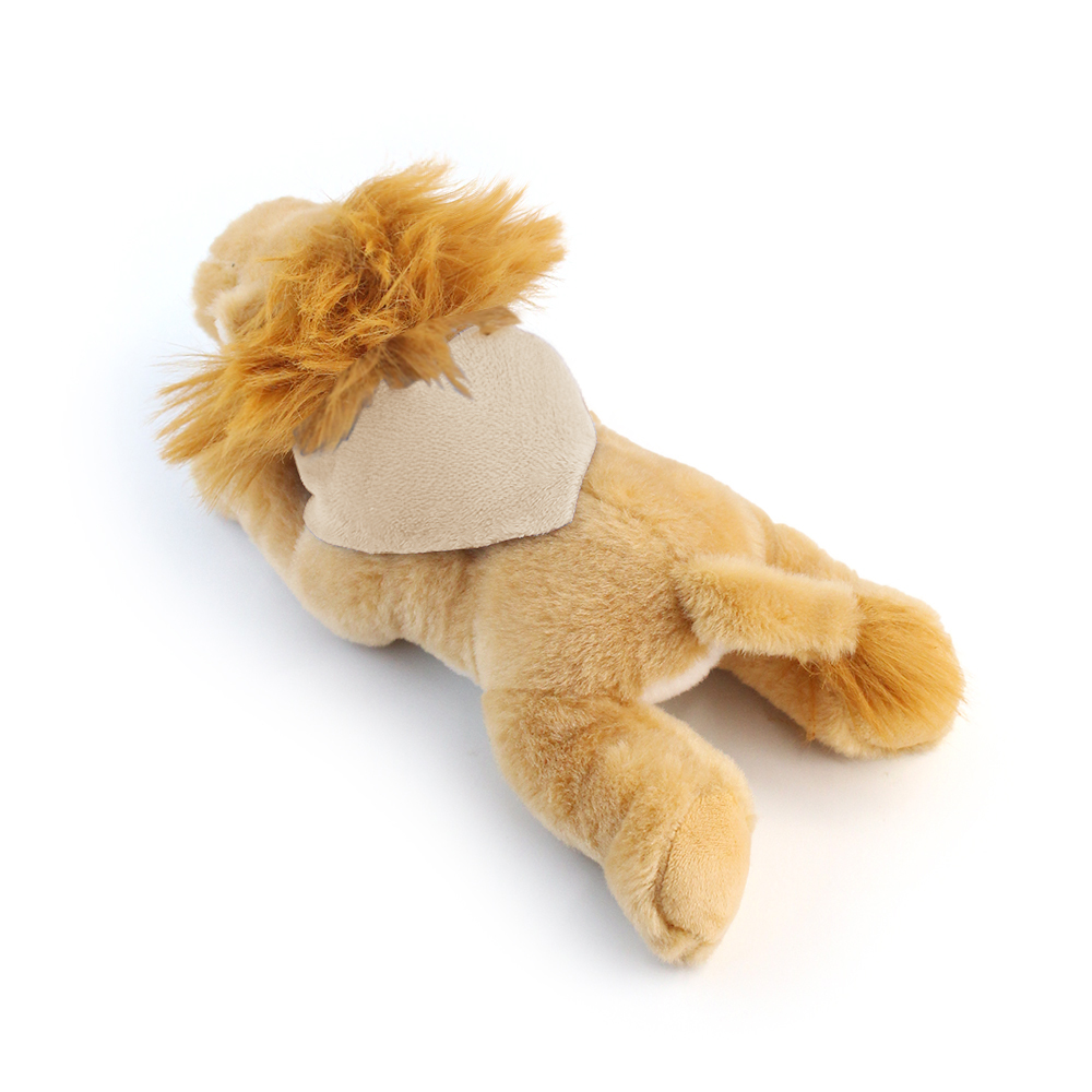 8.6“ Laying Down Plush Toy - Lion with Custom Bandana - OGGP0020-#F5E2CC-3.jpg