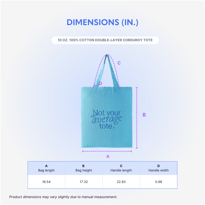 10 oz. 100% Cotton Double-Layer Corduroy Tote - AABT0021-Dimensions.png