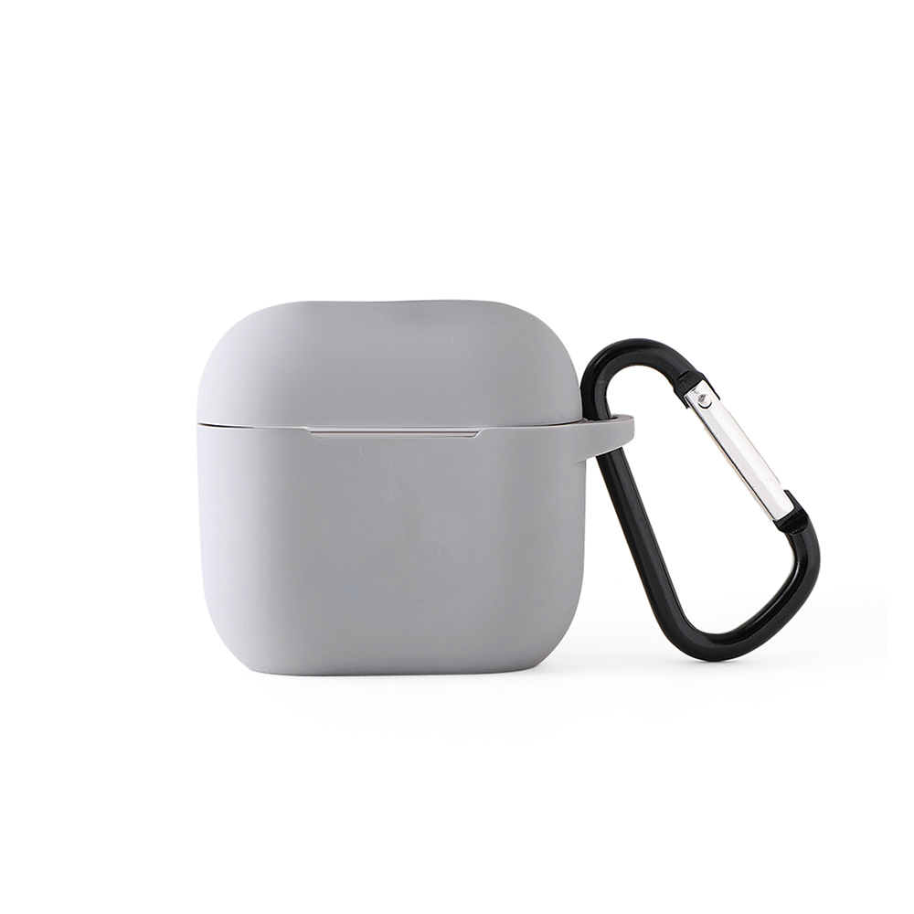 Silicone AirPods 4 Case with Carabiner - TETA0012-#adadad-3.jpg