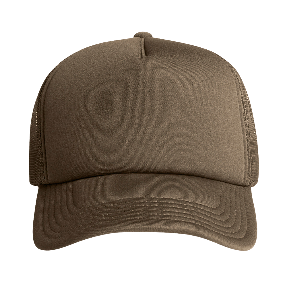 AS Colour Frame Foam Trucker Cap 1161 - AAAH0024-#685b4c-12.png