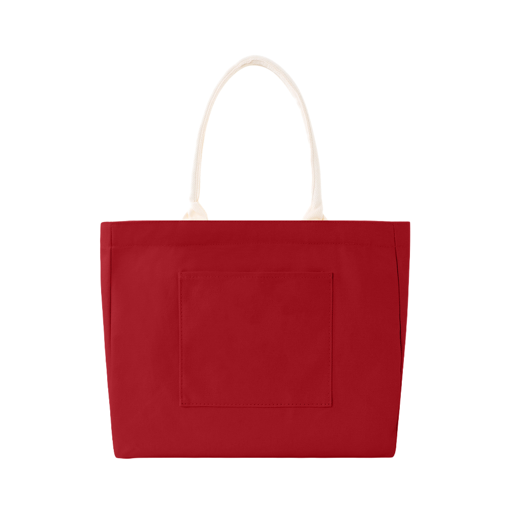 100% Cotton Canvas Tote Bag with Outer Pocket - AABT0001-#991520-4.png