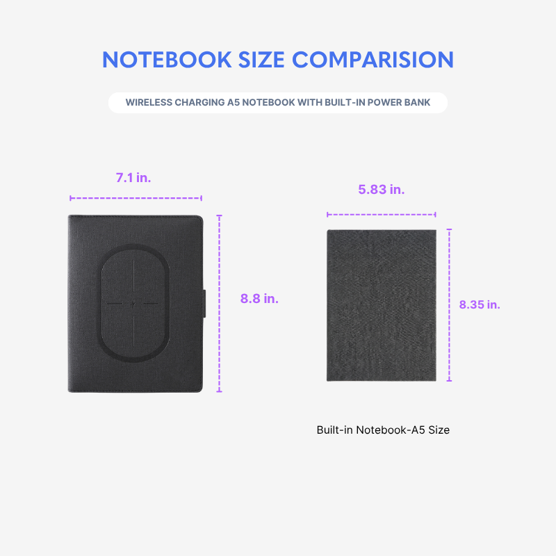 Wireless Charging A5 Notebook with Built-In Power Bank - OGON0012-Size Options.png