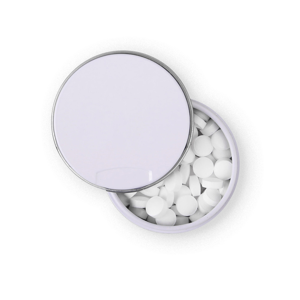 Sugar-Free Mints in Custom Round Tin - Peppermint - HLST0023-#F5F3F8-2.jpg