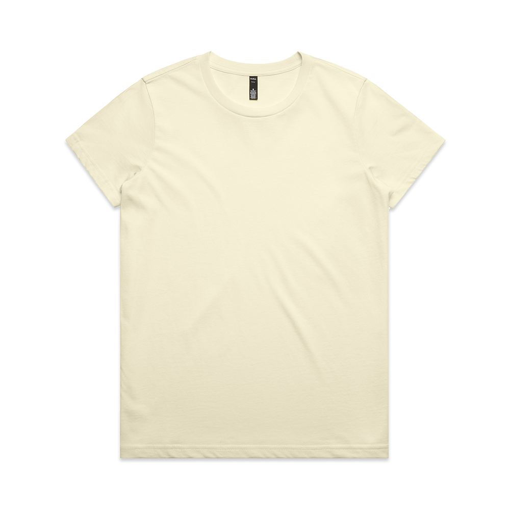 AS Colour Women's Maple Tee 4001 - AAAT0029-#F4F0D7-5.png