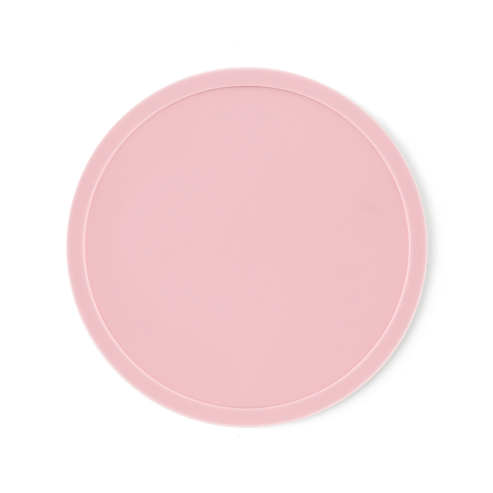 3.9" Heat-Resistant Silicone Coaster - Round - HLTK0008-#FFCFD2-11.jpg
