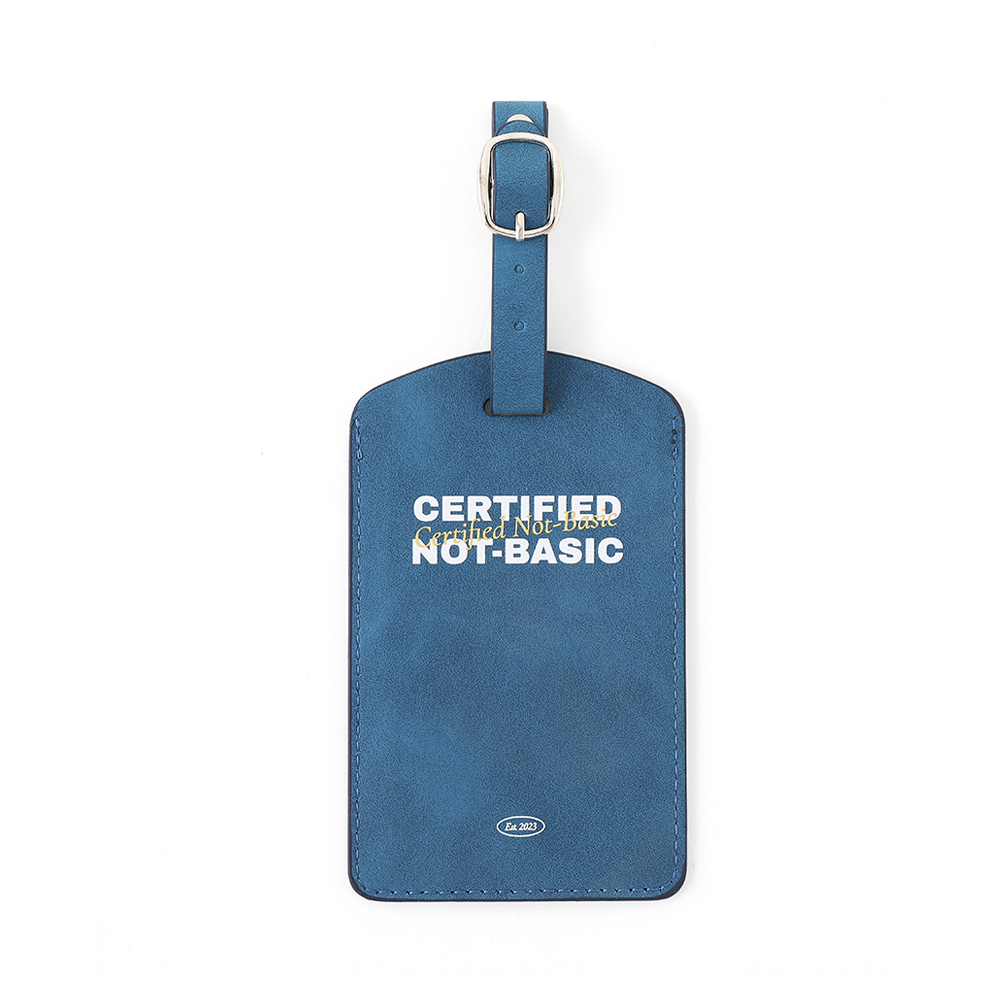 Classic Vegan Leather Luggage Tag with Buckle Strap - Wayo Product Image