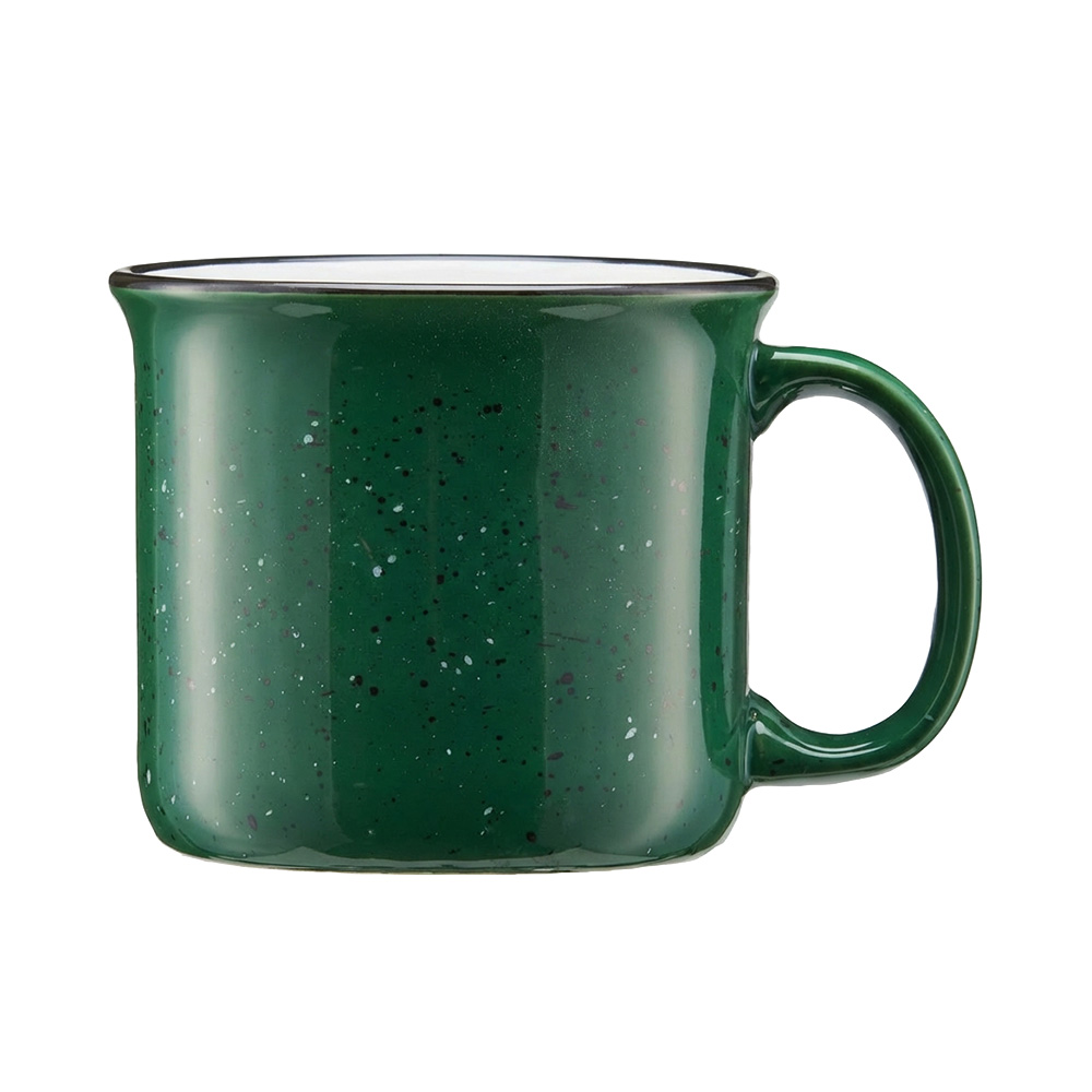 15 oz. Glossy Speckled Ceramic Camping Mug - HLDM0021-#2f4e3e-4.jpg