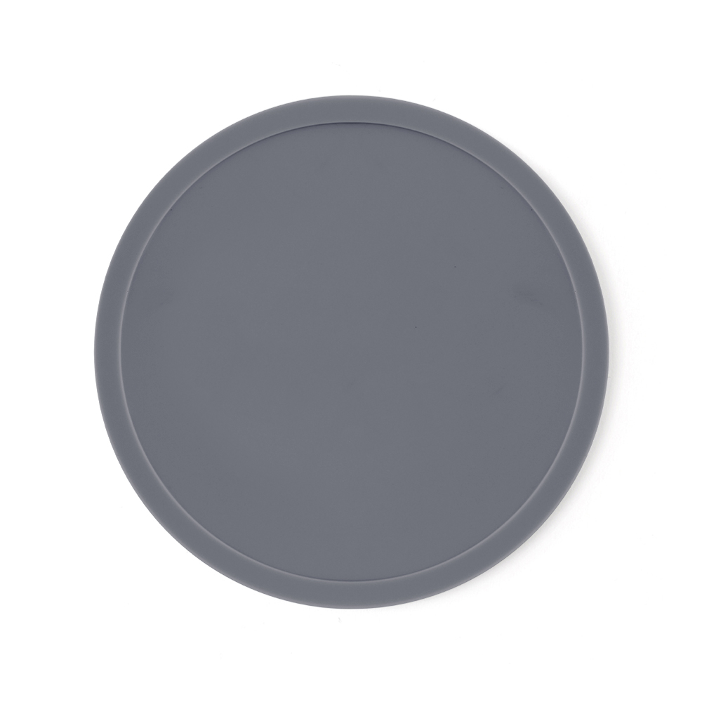 3.9" Heat-Resistant Silicone Coaster - Round - HLTK0008-#5E6469-3.jpg