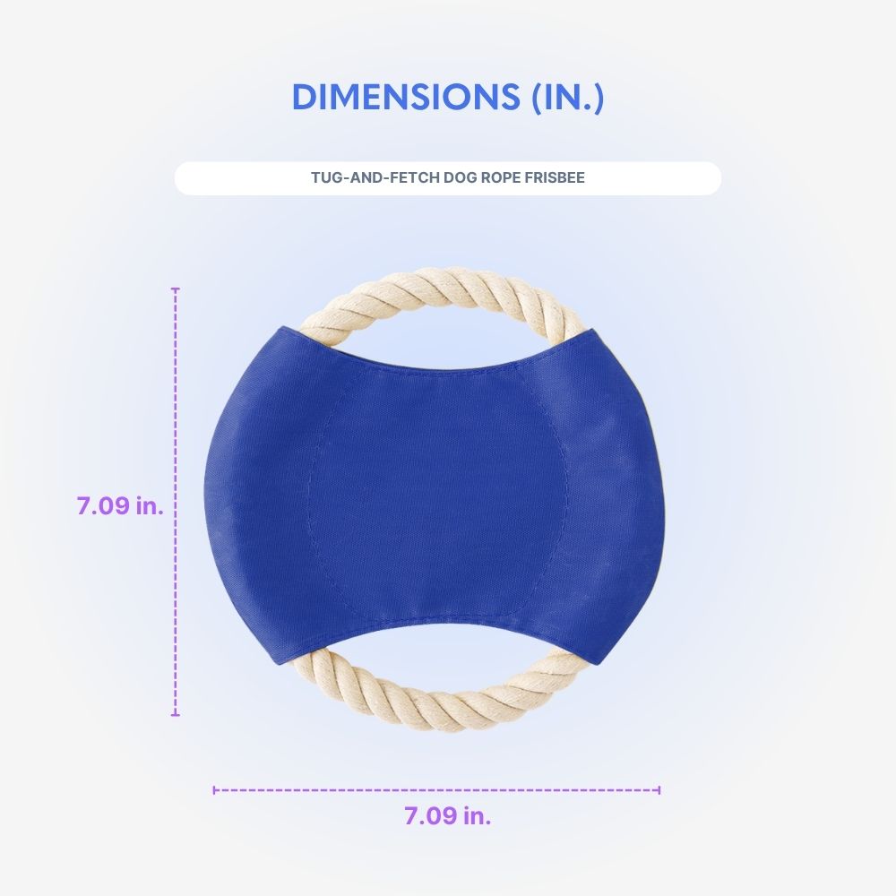 Tug-and-Fetch Dog Rope Frisbee - Wayo Product Image