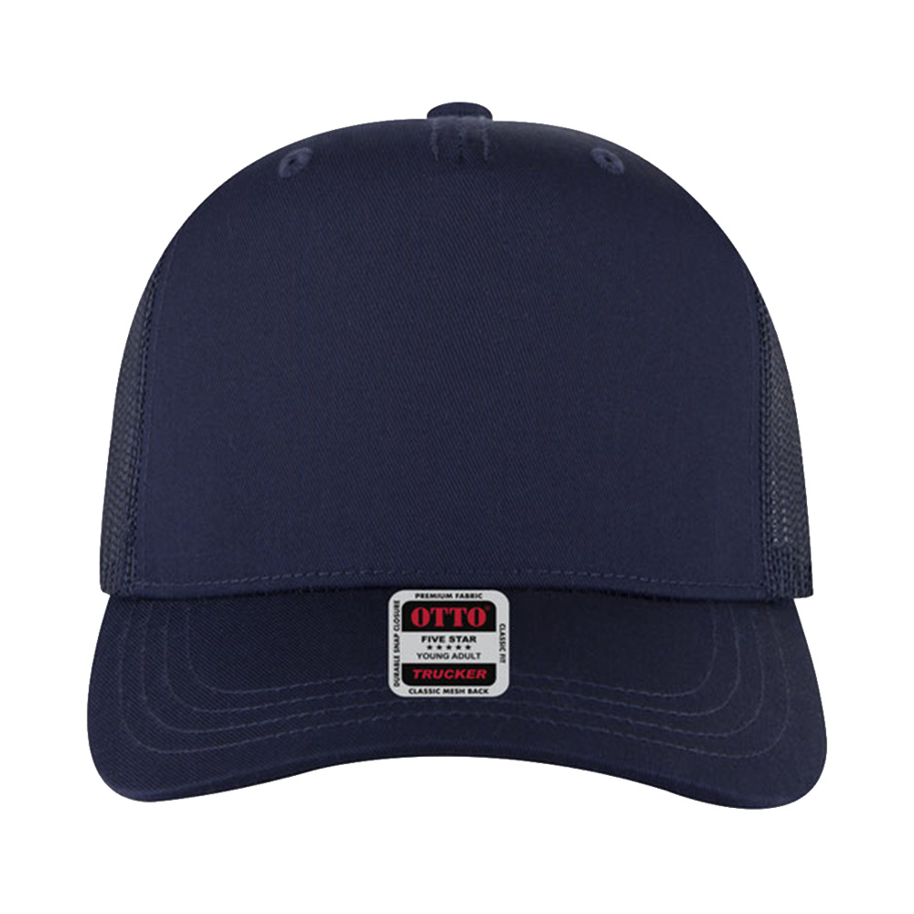 OTTO CAP® Trucker Hat with Mesh Back - Cotton Blend - AAAH0028-#252733-3.jpg