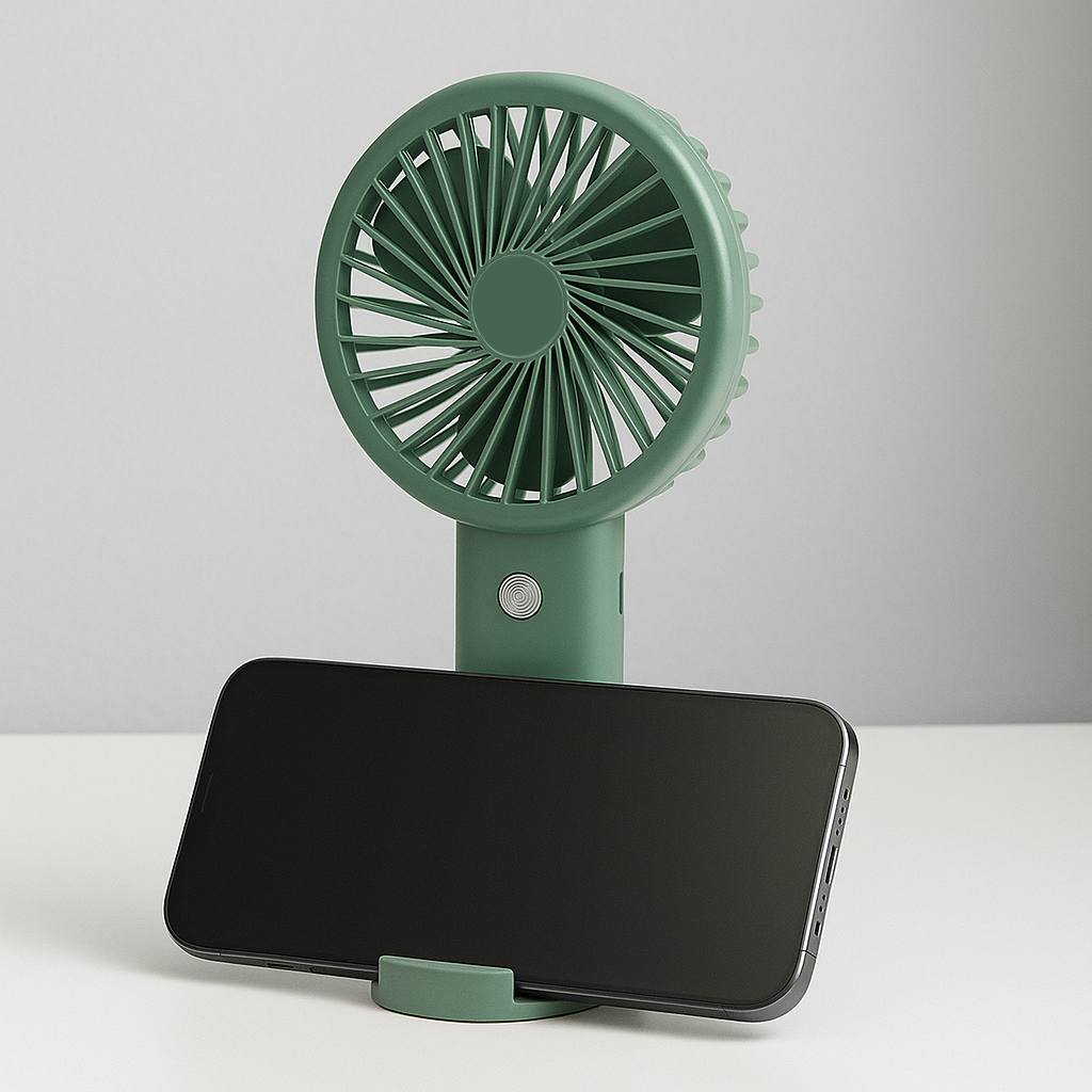 Handheld Mini Fan/Phone Holder - TETF0001-Lifestyle image.png