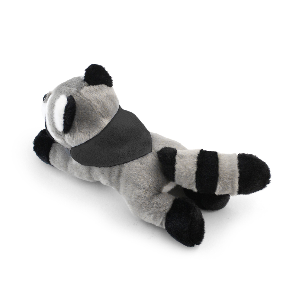 8.6“ Laying Down Plush Toy - Raccoon with Custom Bandana - OGGP0021-#161518-1.jpg