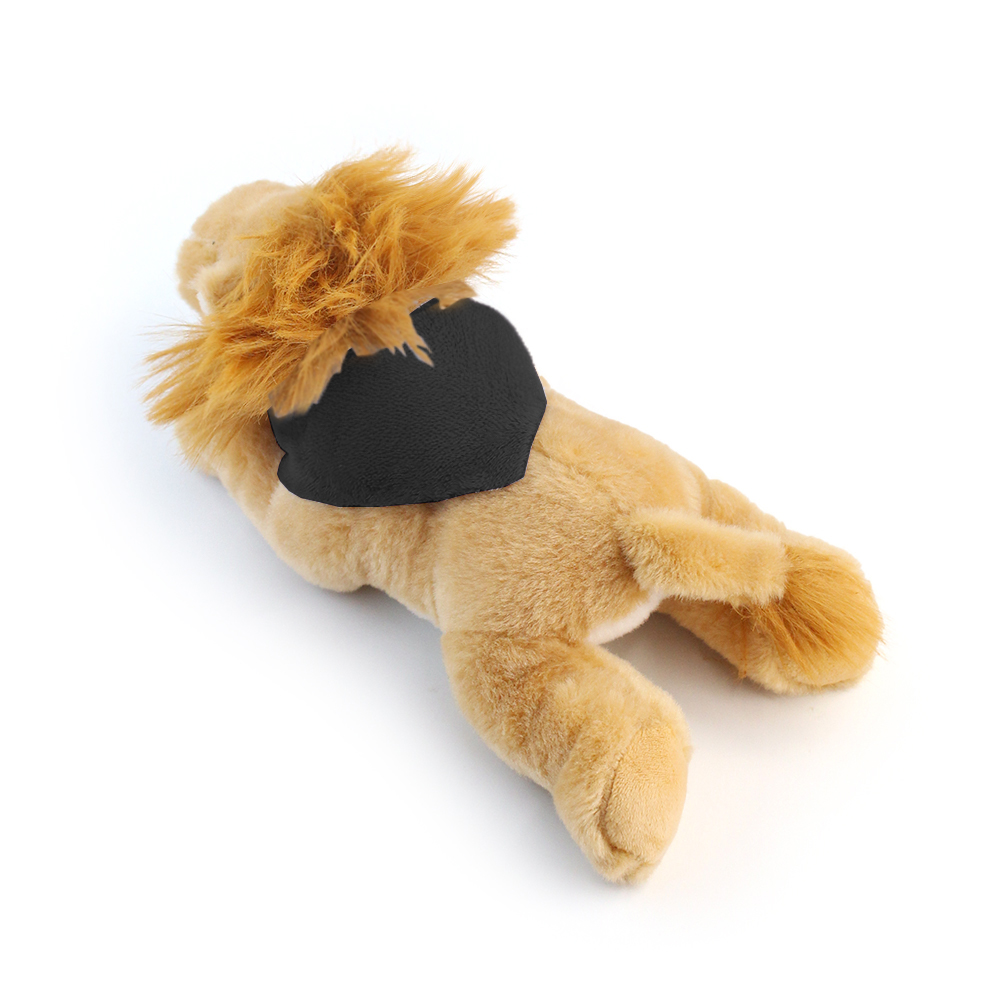 8.6“ Laying Down Plush Toy - Lion with Custom Bandana - OGGP0020-#161518-1.jpg