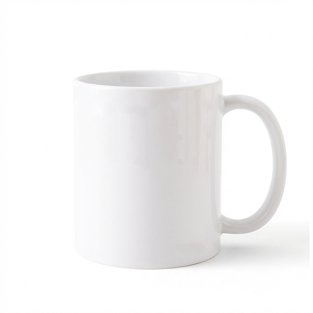 11 oz. Glossy White Classic Ceramic Mug - HLDM0026-Front-#ffffff.jpeg