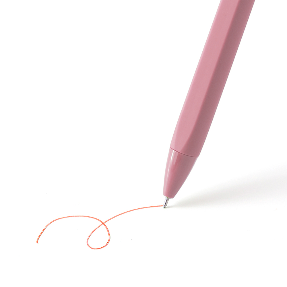 Retractable Color Gel Pen - Matching Ink + Shell - OGOP0011-#DB96A1-12.jpg