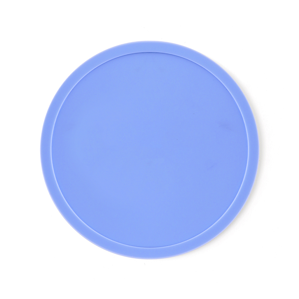 3.9" Heat-Resistant Silicone Coaster - Round - HLTK0008-#7393EB-7.jpg