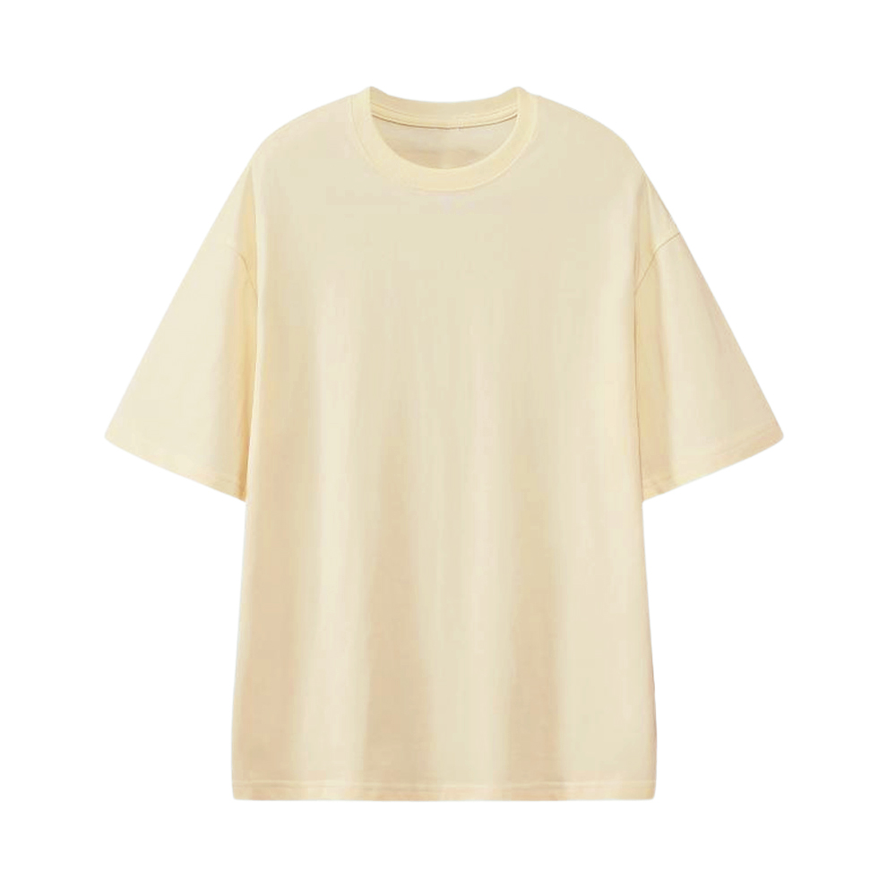 Reese Heavyweight 100% Cotton Drop Shoulder T-Shirt - AAAT0011-#FBEBC6-7.jpg