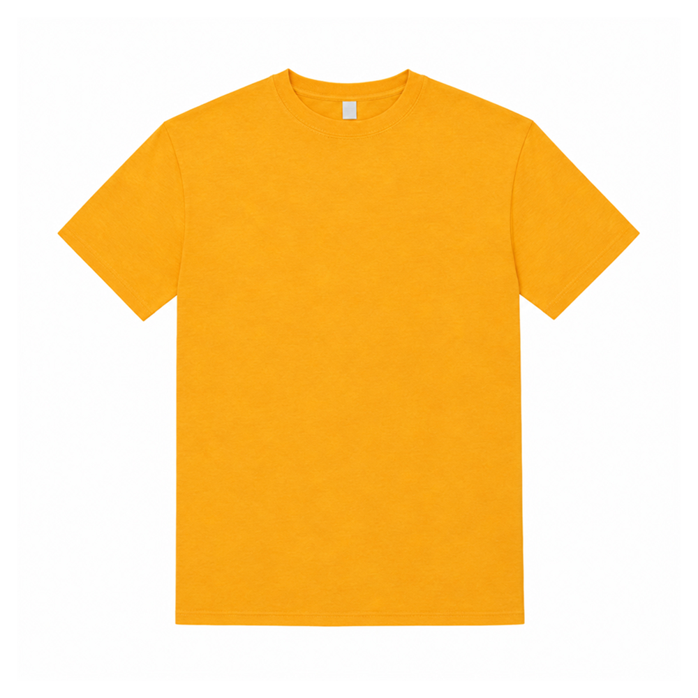 M&O 100% Cotton Gold Soft Touch T-Shirt - AAAT0038-#ffa300-5.jpg