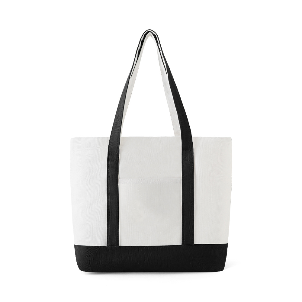 16 oz. Heavyweight Double-Layer Canvas Boat Tote Bag with Pockets - AABT0017-#121212-1.jpg