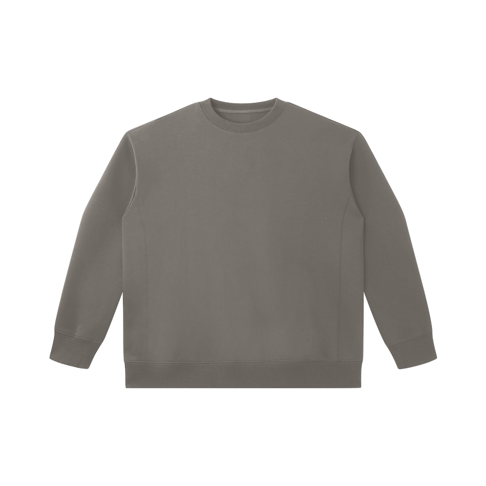 Finley Heavyweight Cotton-Lyocell Blend Crewneck Sweater - AAAS0023-#7e7971-4.jpg