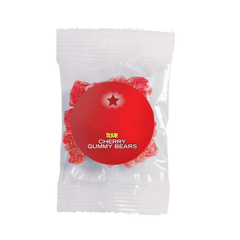 Sour Gummy Bears Snack Pack - Flavor by Color, 1 oz - HLST0020-#A90A18-1.jpg