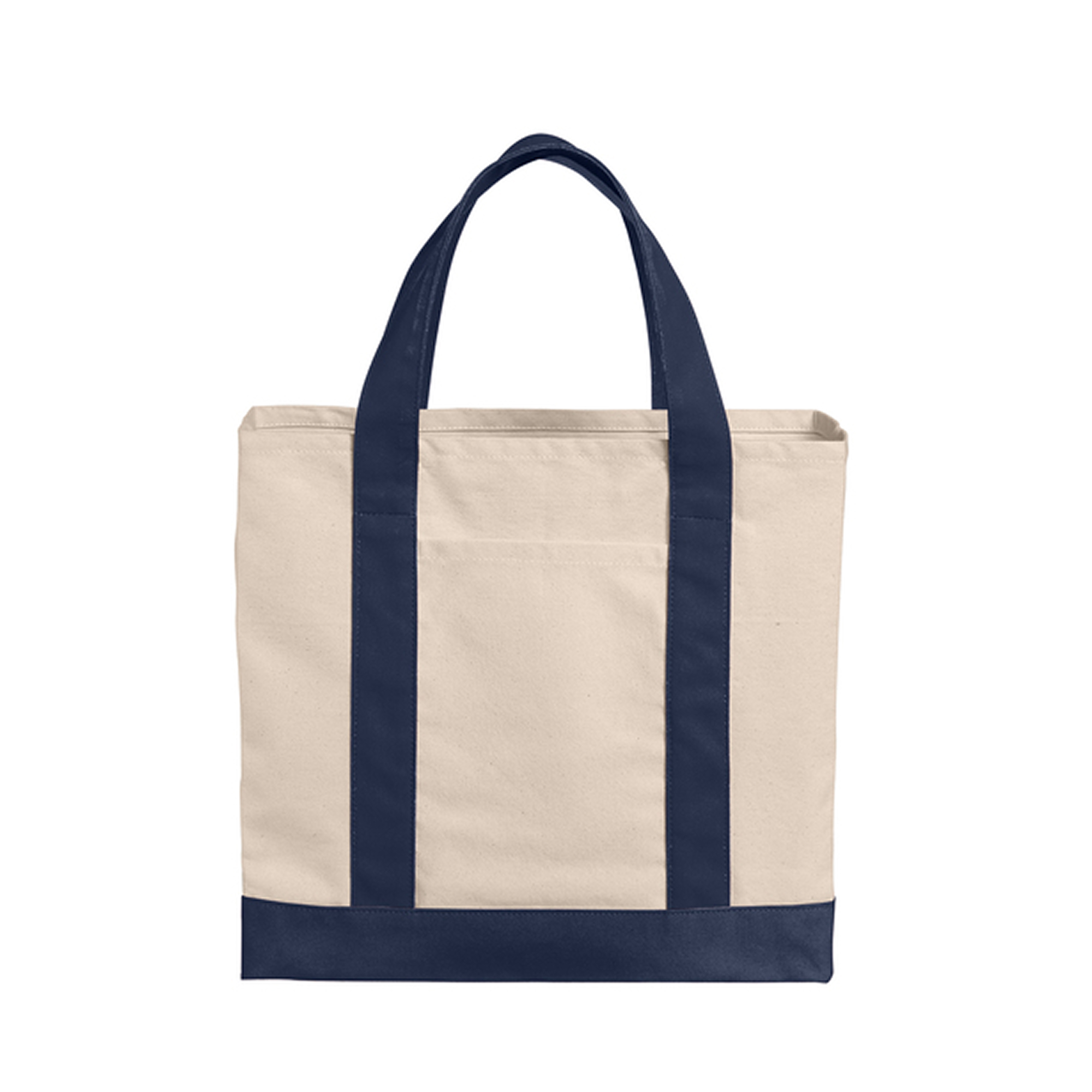 Port Authority® 12 oz. Midweight Two-Tone Canvas Tote - AABT0035-#2f374e-3.jpg