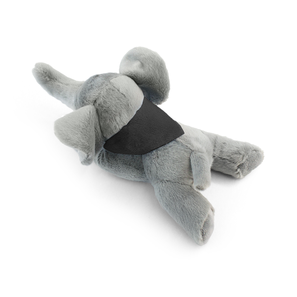 8.6“ Laying Down Plush Toy - Elephant with Custom Bandana - OGGP0022-#161518-1.jpg
