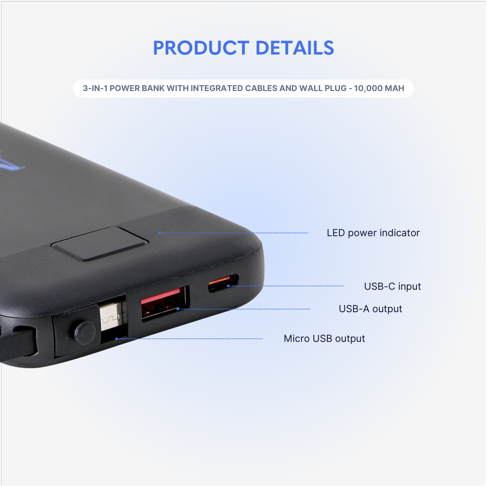 3-in-1 Power Bank with Integrated Cables and Wall Plug - 10,000 mAh - TETP0008-Product details.png