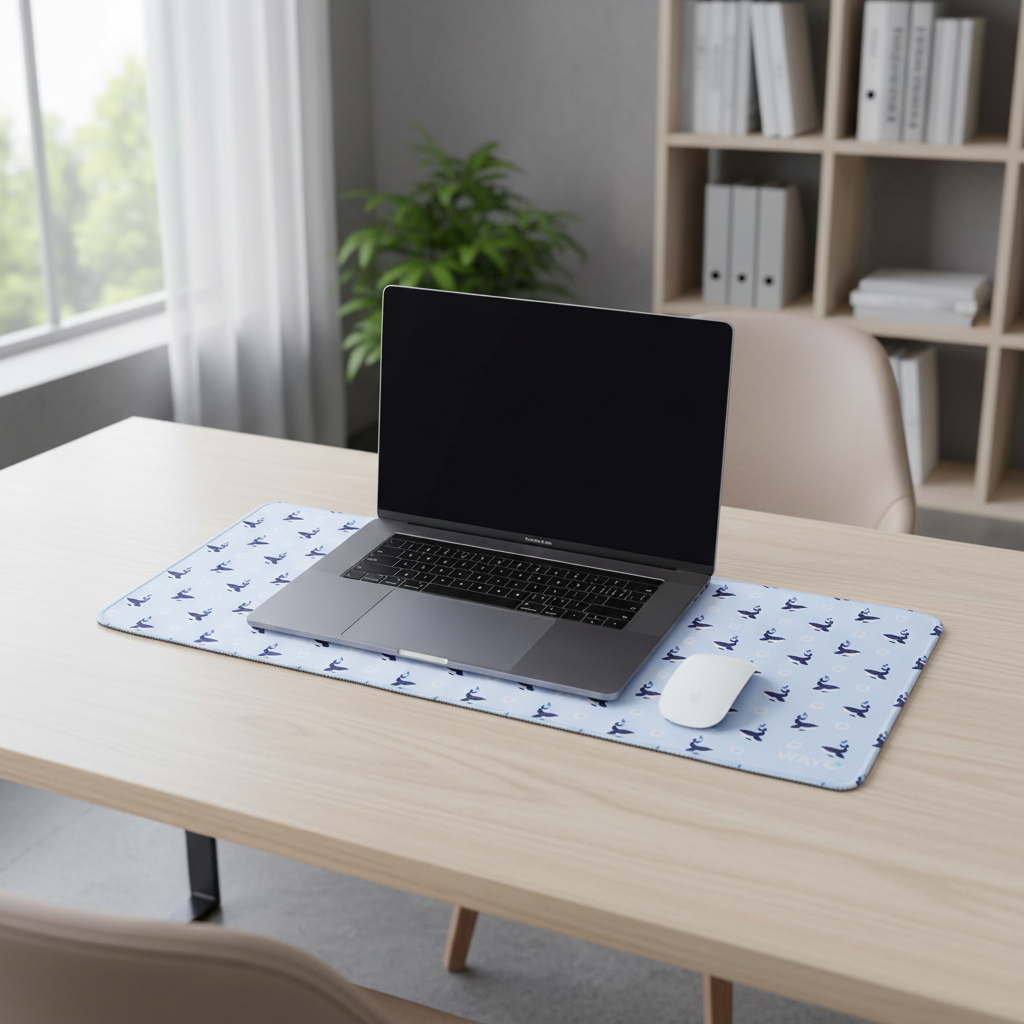 Fabric Desk Mat (12 x 28") - OGOD0003-lifestyle image-Fabric Desk Mat (12 x 28").png
