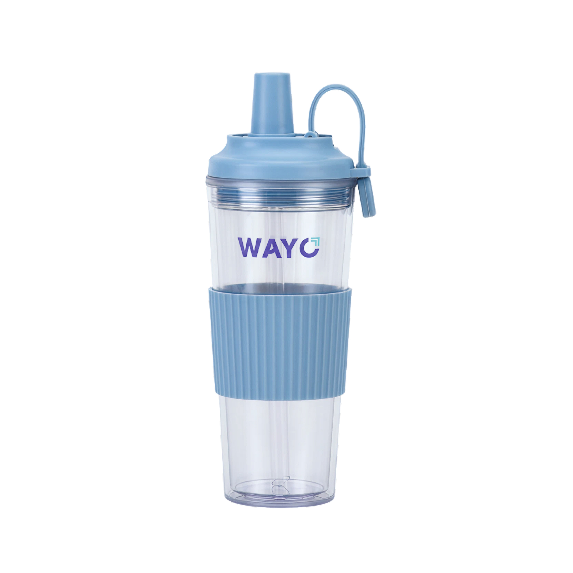 24 oz. Double-Wall Tumbler with Built-In Bubble Tea Straw - Wayo Product Image