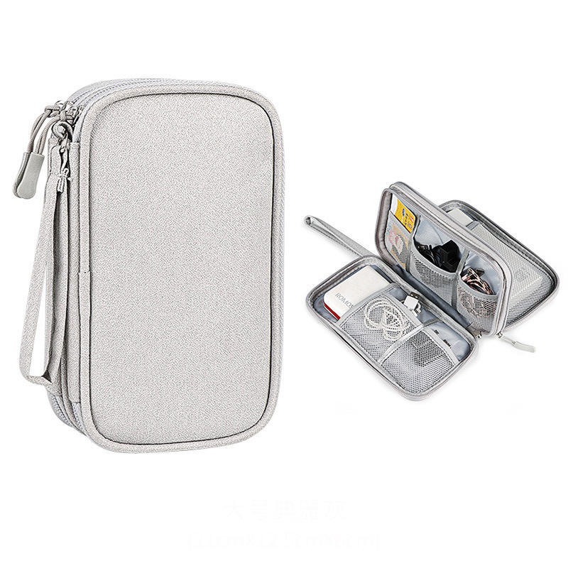 Premium Double-Layer Tech Organizer Pouch - HLTT0007-#EBE9E9-2.jpg
