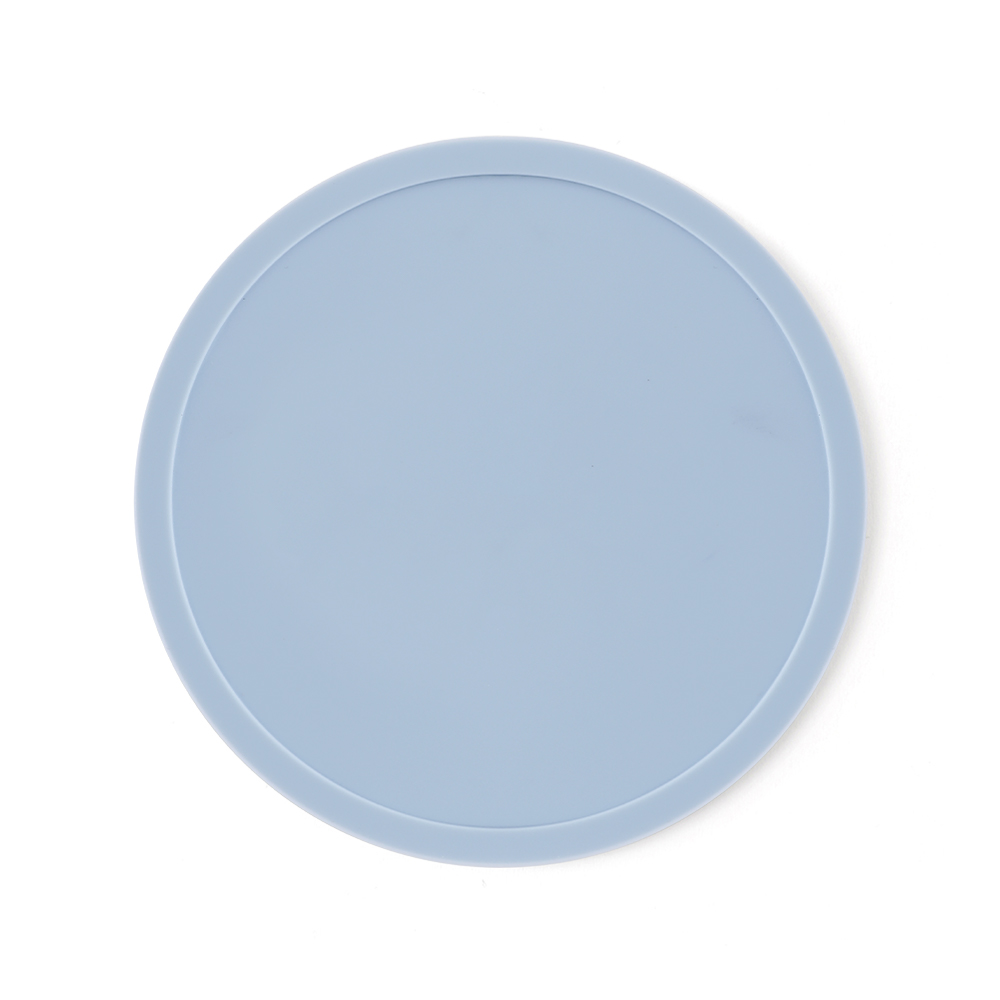 3.9" Heat-Resistant Silicone Coaster - Round - HLTK0008-#93ACBC-8.jpg