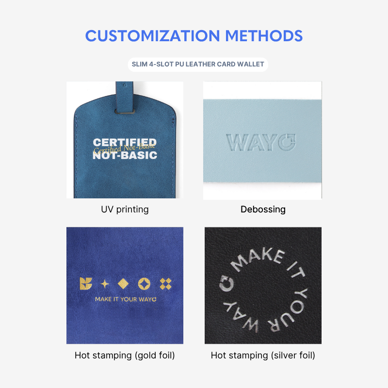 Slim 4-Slot PU Leather Card Wallet - Wayo Product Image