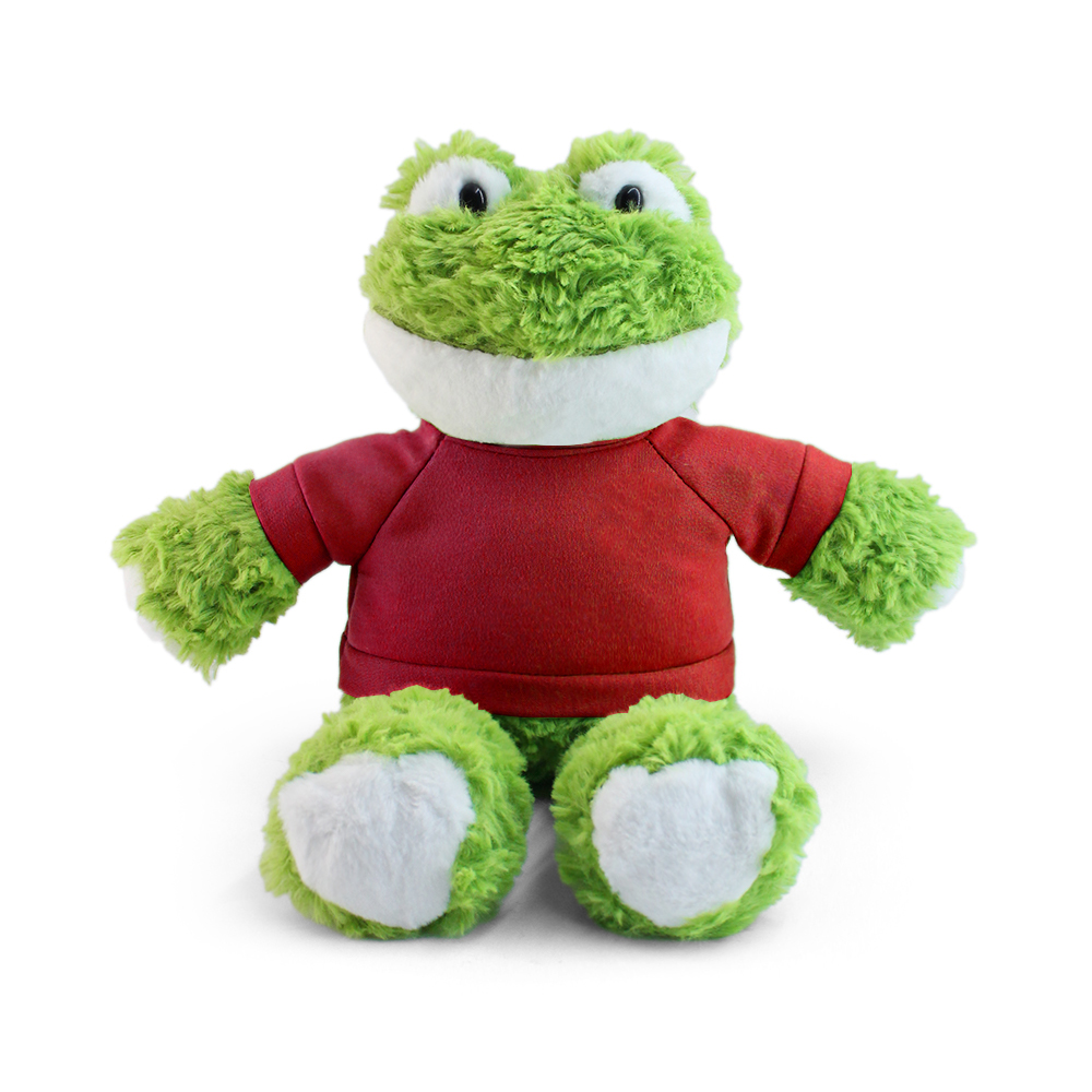 15" Fleece Friends Plush Toy - Frog with Custom Shirt - OGGP0013-#950426-4.jpg