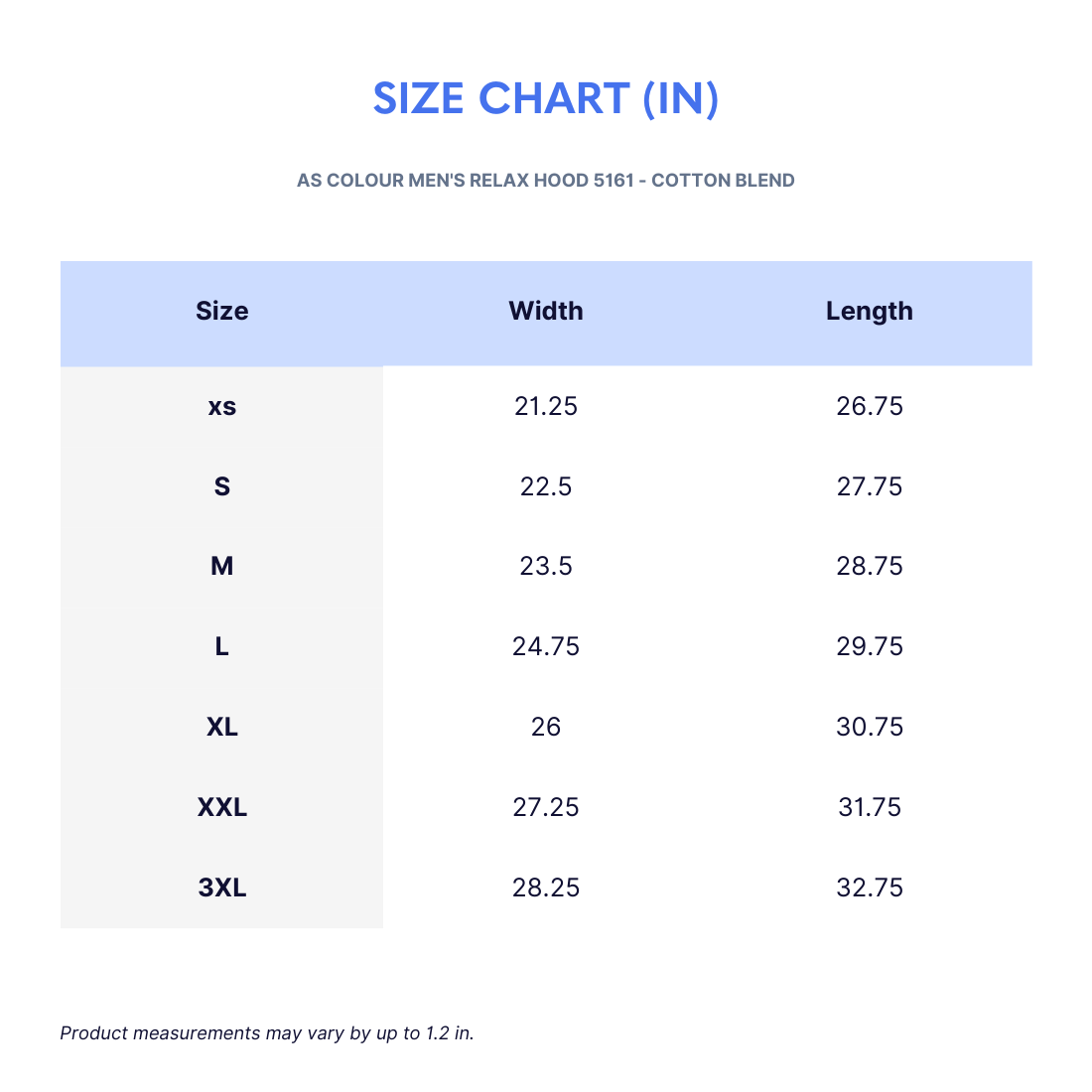 AS Colour Men's Relax Hood 5161 - Cotton Blend - Wayo Product Image