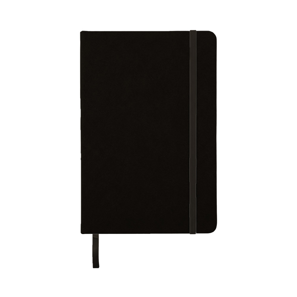 Suede-Textured Hardcover Notebook - FSC Certified - OGON0013-#000000.jpg