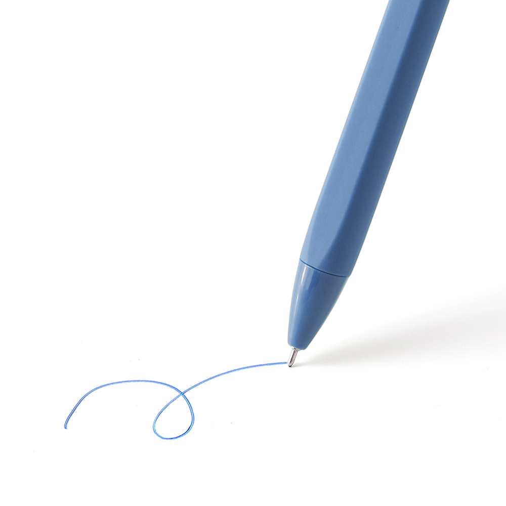 Retractable Color Gel Pen - Matching Ink + Shell - OGOP0011-#5B88B3-8.jpg