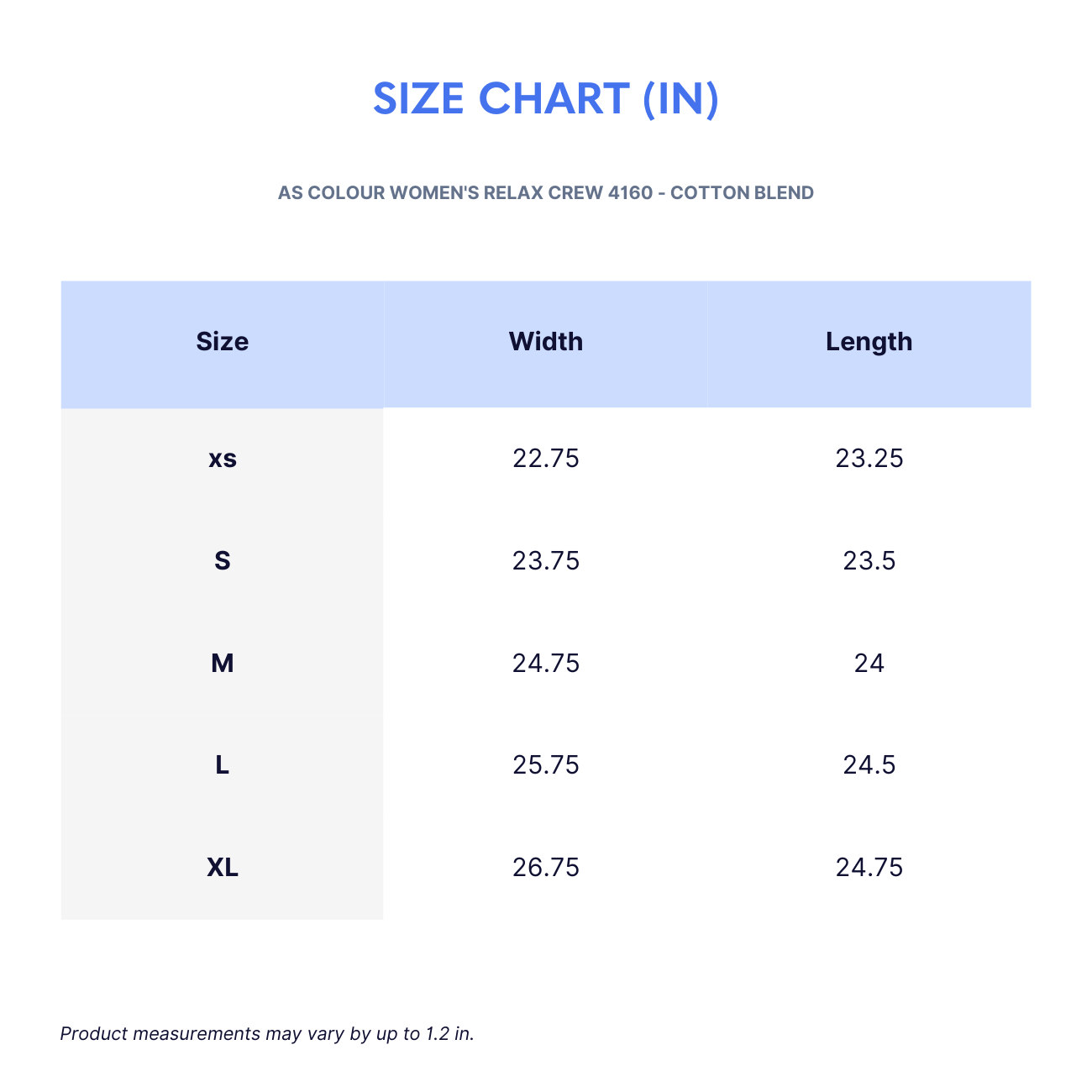 AS Colour Women's Relax Crew 4160 - Cotton Blend - Wayo Product Image