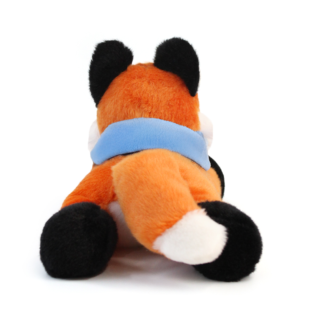 8.6“ Laying Down Plush Toy - Fox with Custom Bandana - OGGP0019-Wayo Sample-2.jpg