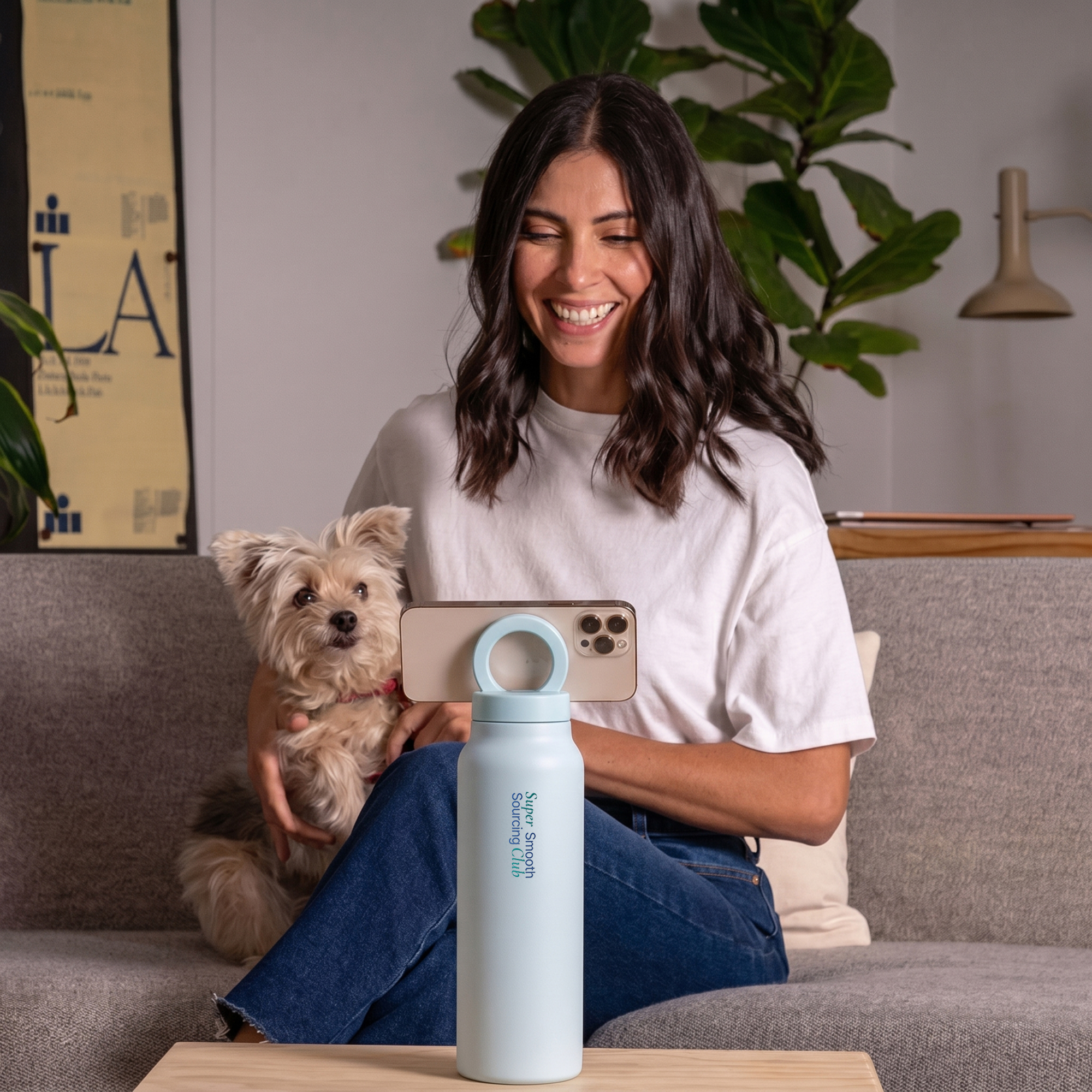 24 oz. Water Bottle with Magnetic Phone Holder / Mount - HLDM0018-Wayo Sample-Scene-4.jpg