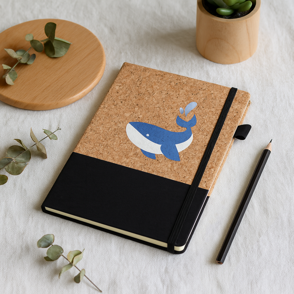 A5 Cork & Cotton Cover Notebook Journal - FSC Certified - OGON0007-Lifestyle image.png