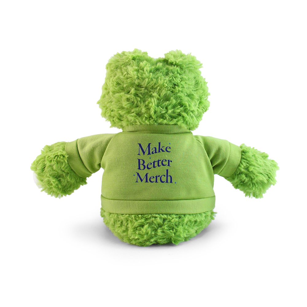 15" Fleece Friends Plush Toy - Frog with Custom Shirt - OGGP0013-Wayo Sample-3.jpg