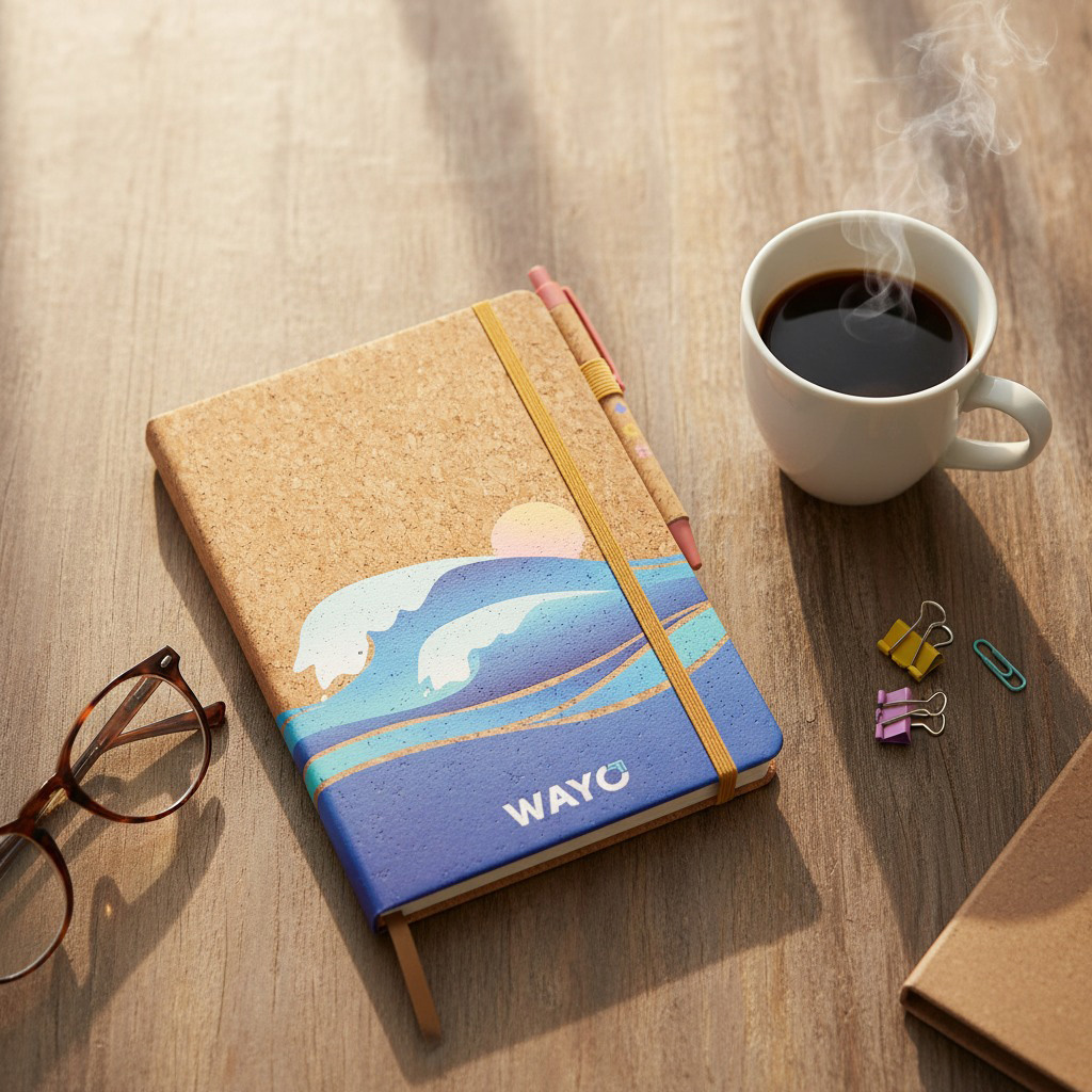 A5 Cork Cover Notebook Journal - FSC Certified - A5 Cork Cover Notebook Journal - FSC Certified.jpeg