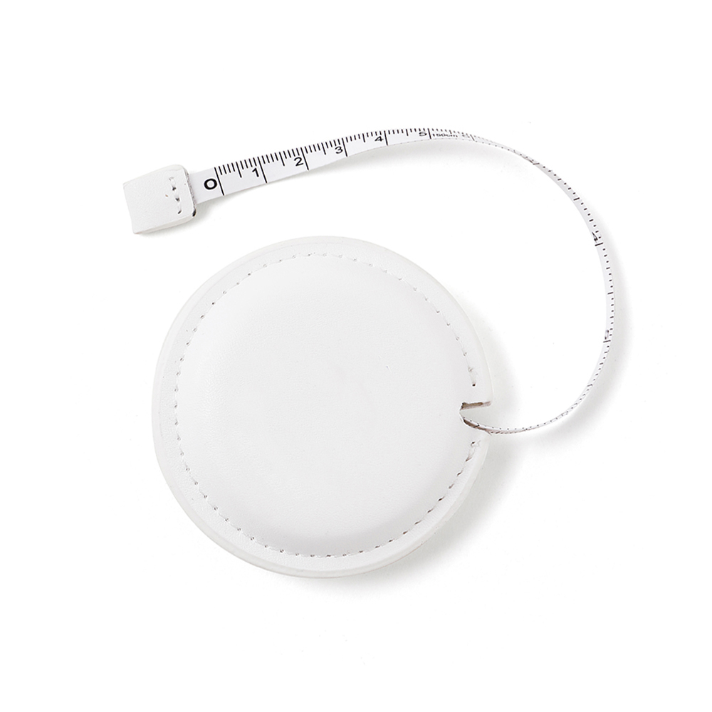 Mini Vegan Leather Round Retractable Tape Measure - 60" - OGOS0004-Cover.jpg