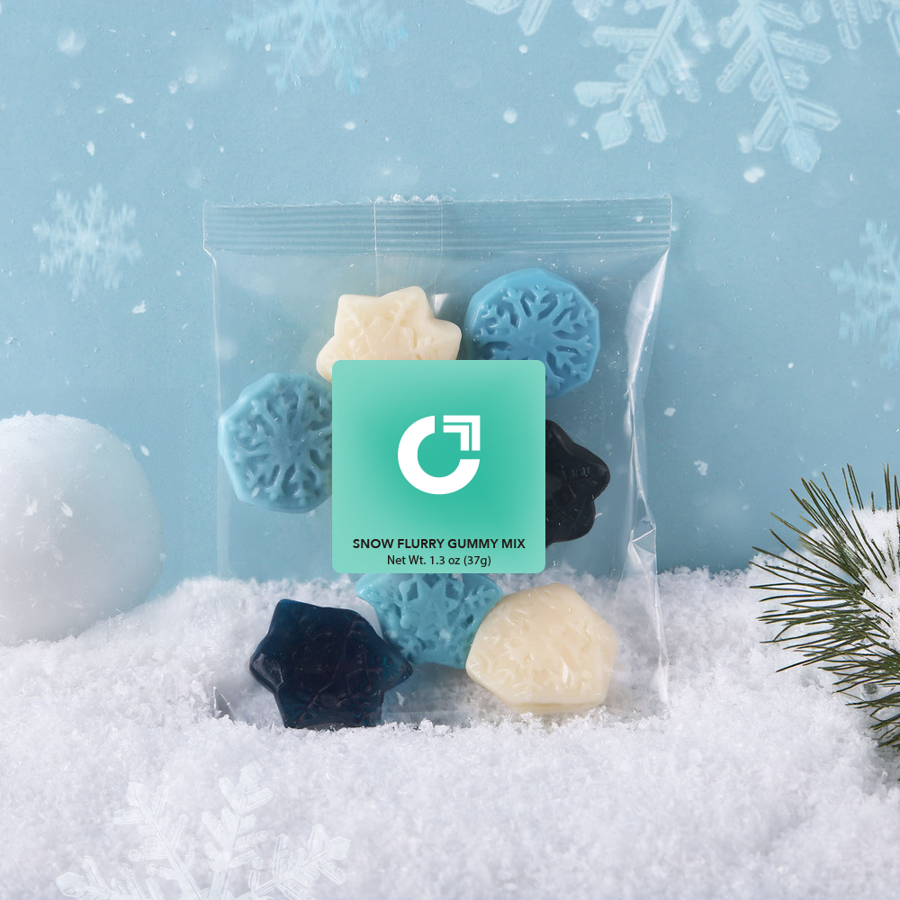 Winter Snowflake Gummies Snack Pack - 1.3 oz, Assorted Flavors - HLST0029-Wayo Sample-Scene.png