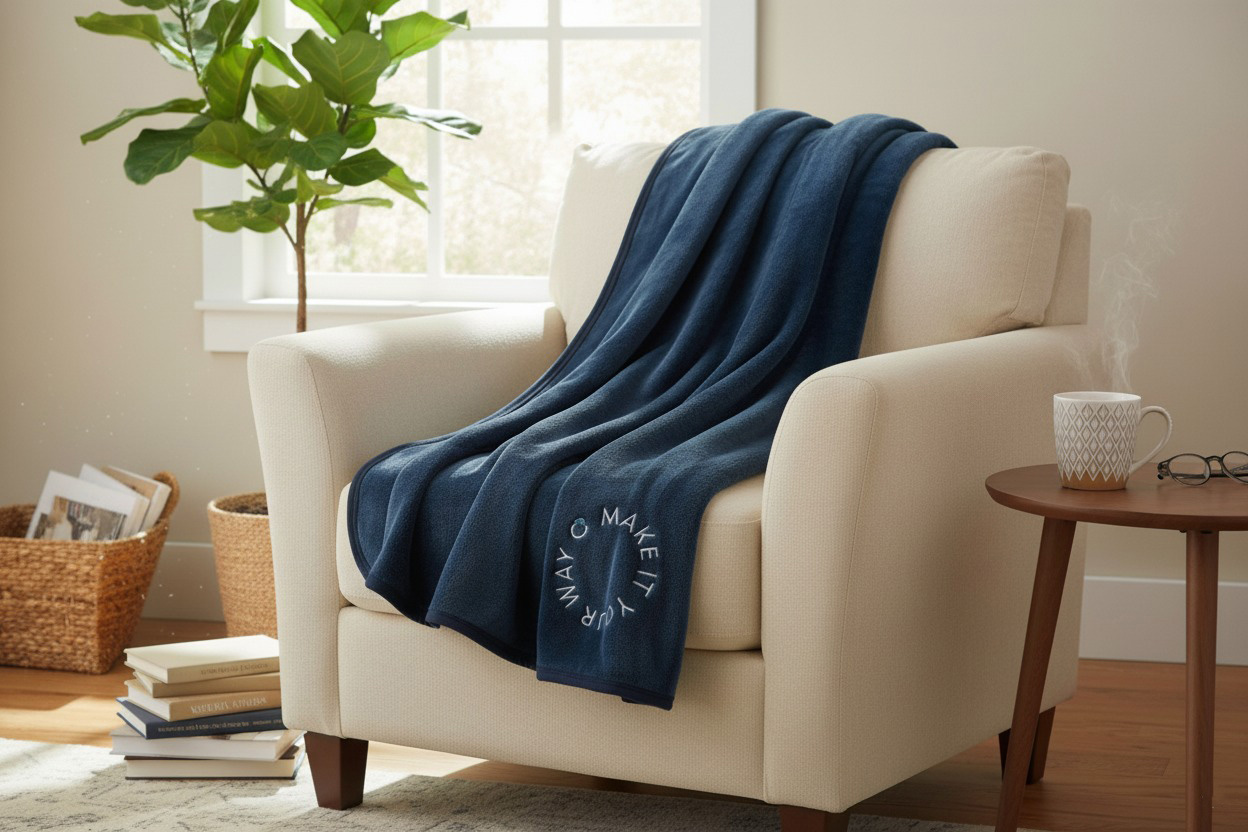 Wearable Fleece Travel Blanket / Poncho - Wearable Fleece Travel Blanket : Poncho.jpeg