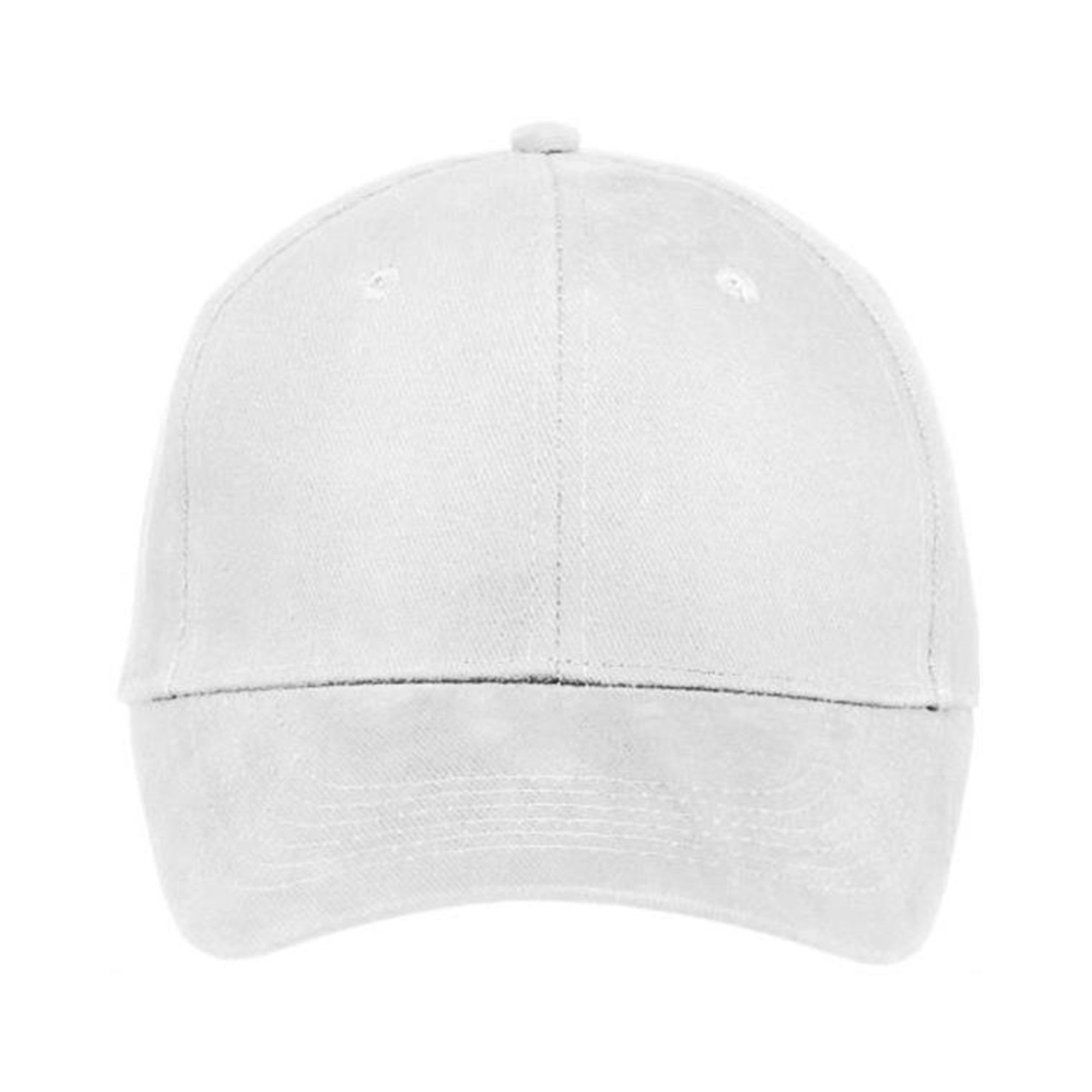 Brushed Twill Structured Baseball Cap - 100% Cotton - AAAH0029-#e5e5e5-2.jpg