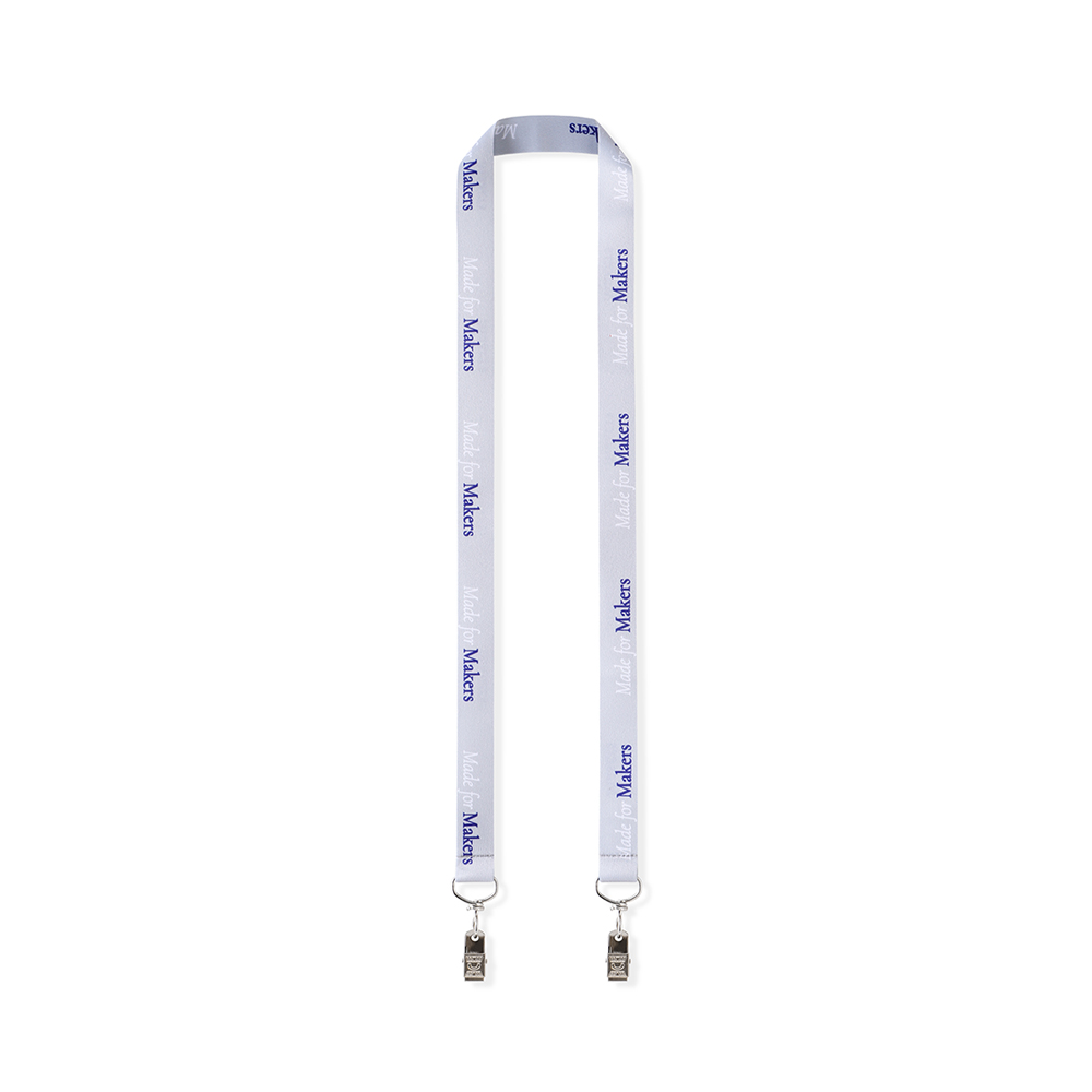 All-Over-Print Lanyard with Double Bulldog Clips - Wayo Product Image
